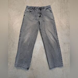 VTG Pepsi Jeans USA Made Men's 36 (32x28.5) Gray Distressed